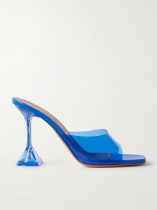 Lupita Glass PVC and leather mules