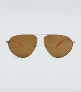 GucciMetal frame aviator sunglasses