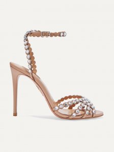 Tequila 105 crystal-embellished leather sandals