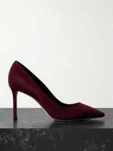 Romy 85 suede pumps