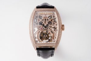 Franck Muller 55.3 * 39CINTR É E CURVEX series hollow tourbillon watch