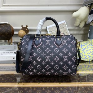 Louis Vuitton Speedy Bandouliere 25 Black Handbag