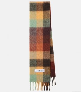 Acne StudiosVally checked wool-blend scarf