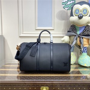 Louis Vuitton Aerogram Keepall Bandouliere 50 Black