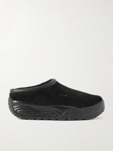 ACG Rufus leather-trimmed suede slip-on sneakers