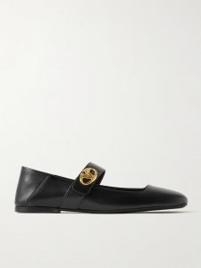 VLOGO Locker leather ballet flats