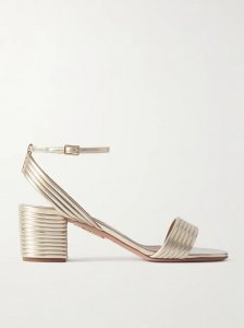 Sundance 50 metallic vegan leather sandals