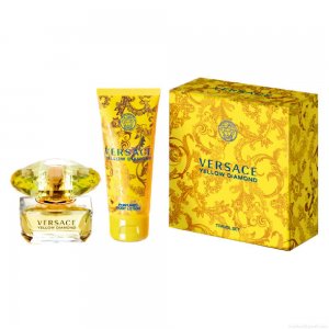 Kit Perfume Versace Yellow Diamond Wom Eau de Parfum Feminino 50 ml + Loção Corporal 50 ml