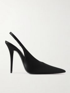 L'Entracte satin slingback pumps