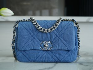 CHANEL Crossbody Bag Blue