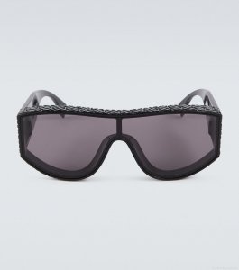 FendiFendi Lab embossed shield sunglasses