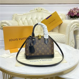 Louis Vuitton Alma Monogram Canvas BB Black