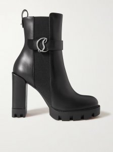 CL 100 logo-embellished leather Chelsea boots