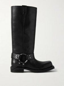 + NET SUSTAIN embellished leather knee boots