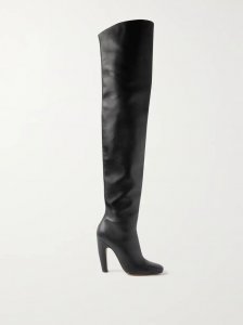 Veneta leather over-the-knee boots