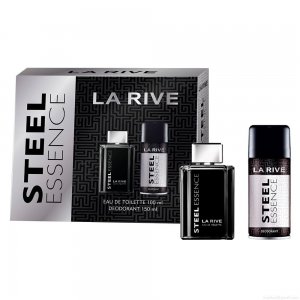 Kit Perfume La Rive Steel Essence Masculino Eau de Toilette 100 ml + Desodorante 150 ml