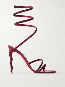 Margot crystal-embellished satin sandals