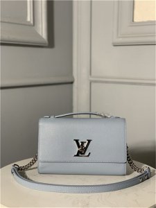 Louis Vuitton Lockme Clutch Olympe Blue