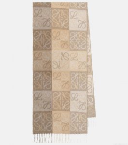 LoeweAnagram wool and cashmere scarf