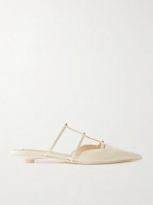 Rockstud 20 embellished leather mules