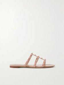 Rockstud leather sandals