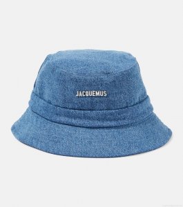 JacquemusLogo denim bucket hat