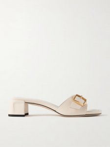 Hawke 40 buckled leather mules