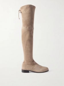 Lowland Bold suede over-the-knee boots