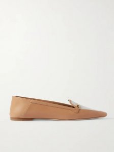 Chris two-tone embellished leather loafers