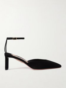 Blade 65 PVC-trimmed suede pumps