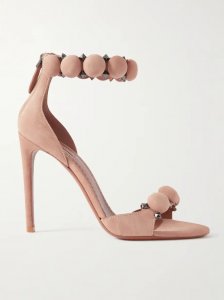 La Bombe 110 studded suede sandals