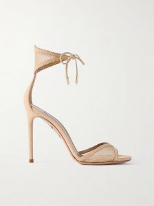 Wicked 105 suede and mesh sandals