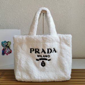 PRADA HANDBAG TOTE white