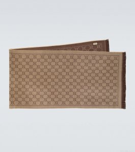 GucciGG wool jacquard scarf