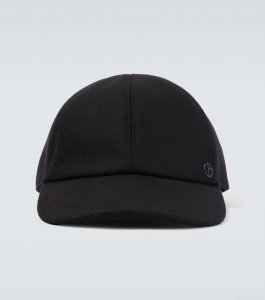 Giorgio ArmaniWool and cashmere-blend baseball cap