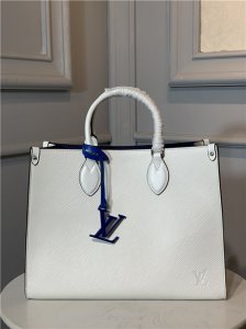 Louis Vuitton Onthego MM Epi Leather White