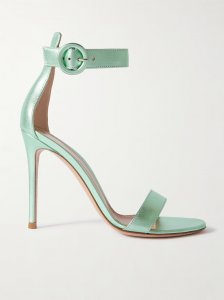 Portofino 105 metallic leather sandals