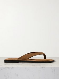 Morgan suede flip flops