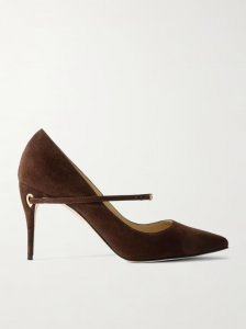 Lorenzo 85 suede pumps