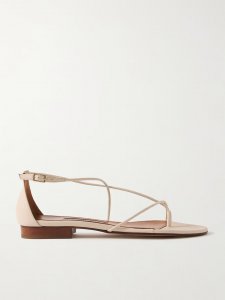 String leather sandals