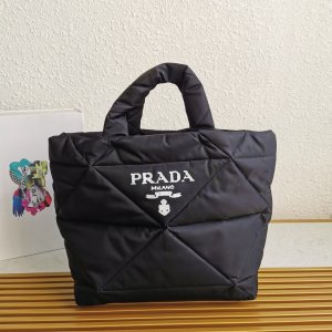 PRADA handbag tote BLACK