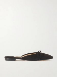 Ballerimu bow-detailed suede mules