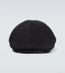 Giorgio ArmaniWool and cashmere-blend flat cap