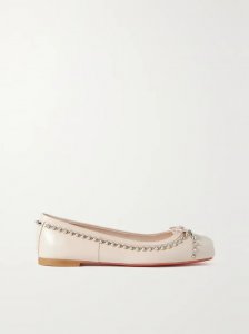 Mamadrague spiked leather ballet flats