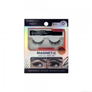 Cílios Postiços Curto Absolute New York Istabeauty Magnetic 705 Preto 1 Par