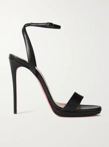 Loubi Queen 120 leather sandals