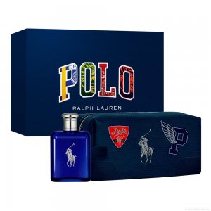 Kit Perfume Ralph Lauren Polo Blue Masculino Eau de Toilette 125ml + Necessaire