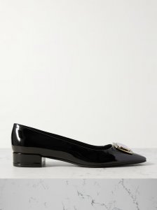 Venera patent-leather ballet flats