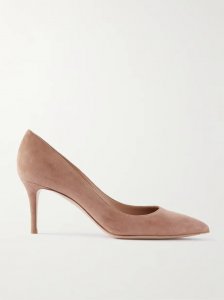 70 suede pumps