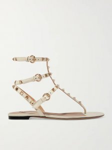 The Rockstud leather sandals